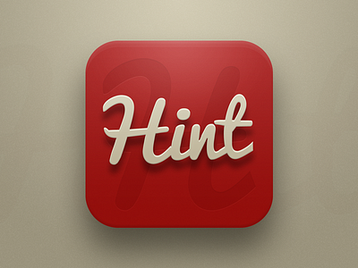 Hint App @2x app hint icon ios iphone texture ui vector
