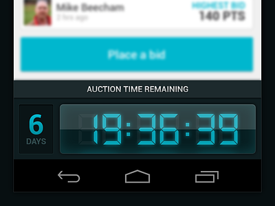 Countdown @2x android app auction blue clock countdown digital glass led ui ux vector