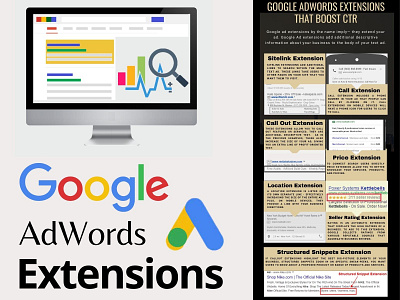 Google AdWords Extensions that Boost your CTR google ad extensions google ads google adwords paid ads