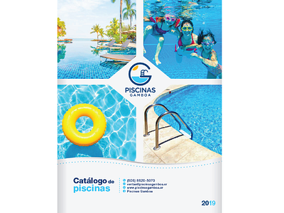 Catálogo Piscinas Gamboa art branding design graphic design illustrator logo minimal