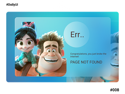 Daily UI  — 404 Page