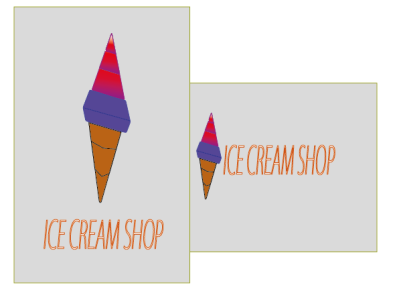 ICE CREAM =3 design geometry icecream icon idea illustration illustrator logo logodesign logos logotype minimalism shop vector