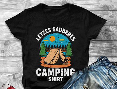 Letzes sauberes Camping Shirt camping camping logo letzes sauberes camping shirt letzes sauberes camping shirt