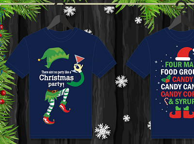 christmas graphic and custom t shirt design for pod business 01