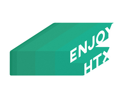 Enjoy HTX graphic design green illustration isometric