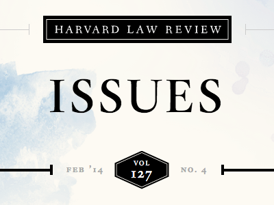 Harvard Law Review: Headline