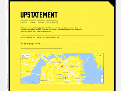 Boston Built - WIP agency design dev editorial grid lines maps tags typography webdev yellow