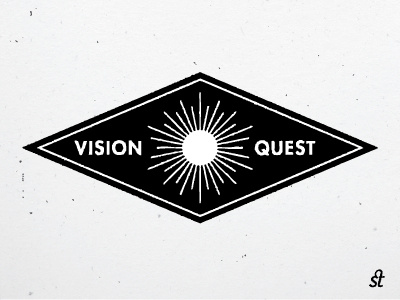 Vision Quest Logo black boston new upstatement vision quest web design white