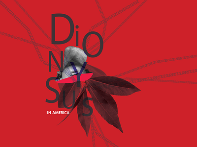 Dionysus in Ameria branding design illustration poster print