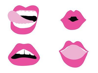 Loverboy Lips brand branding lips lipstick logo pink tongue