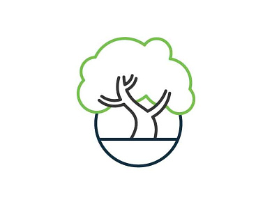 Bonsai Logo bonsai brand branding line art line logo logo logo design tree
