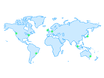 Datacenters World Map