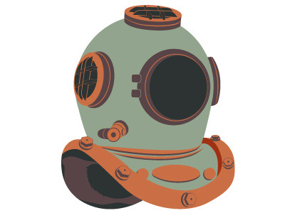 Diving Helmet diving helmet illustration