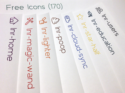 170 Free line icons