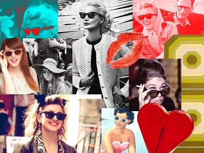 Glamour collage glamour sunglasses