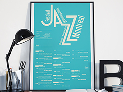 Festival Internacional de Jazz en Montreal festival jazz music poster typography