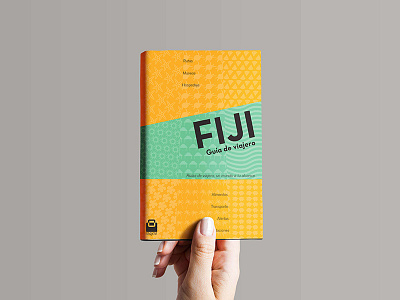 Travel books: Fiji book cover editorial design fiji pattern print texture