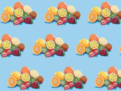 Fruits - detail art brush design digital digital illustration fruits illustration pattern photoshop print wallpaper