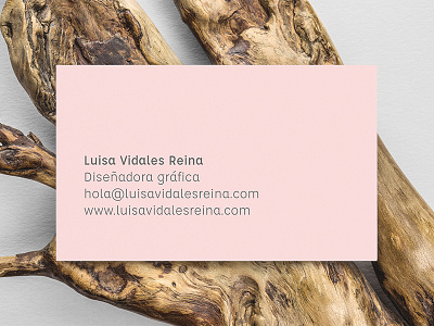 Luisa Vidales Reina business card - back branding business card card design graphic design identity visual identity