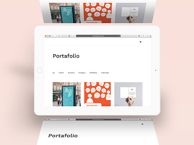 Portfolio on iPad branding design graphic design identity portfolio visual identity website