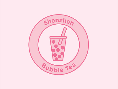 Logo design challenge #8 - Shenzhen Bubble Tea branding graphic design identity logo logo design logocore visual identity