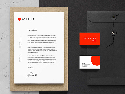 Logo design challenge #9 - Scarlet branding design graphic design identity logo logo design mockup stationery visual identity