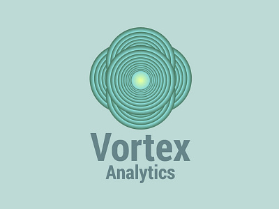 Logo design challenge #11 - Vortex Analytics branding design graphic design identity logo logo design visual identity