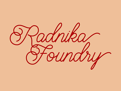 Logo design challenge #14 - Radnika Foundry branding graphic design identity logo logo design logo design challenge