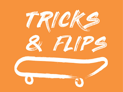 Logo design challenge #23 - TRICKS & FLIPS branding graphic design identity logo logo design logo design challenge