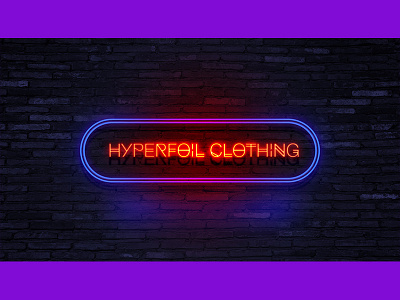 Logo design challenge #27 - Hyperfoil Clothing branding design graphic design identity logo logo design mockup stationery visual identity