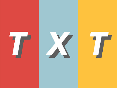 Logo design challenge #28 - TXT branding graphic design logo logo design logocore visual identity