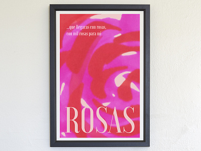 Rosas design graphic design illustration illustrator marker pen photoshop poster poster a day poster art poster collection