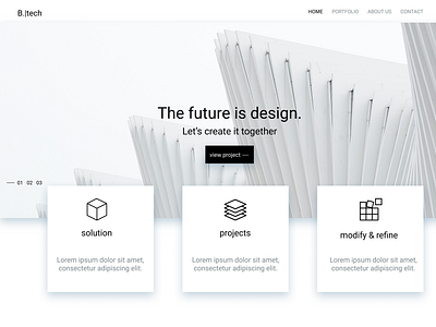 Architecture firm wesite architecture blackandwhite design designs hero section homepagedesign logo minimal typography ui uiux web web design website white