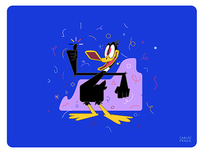 One Daffy Duck design art fanart illustration illustrator looney tunes