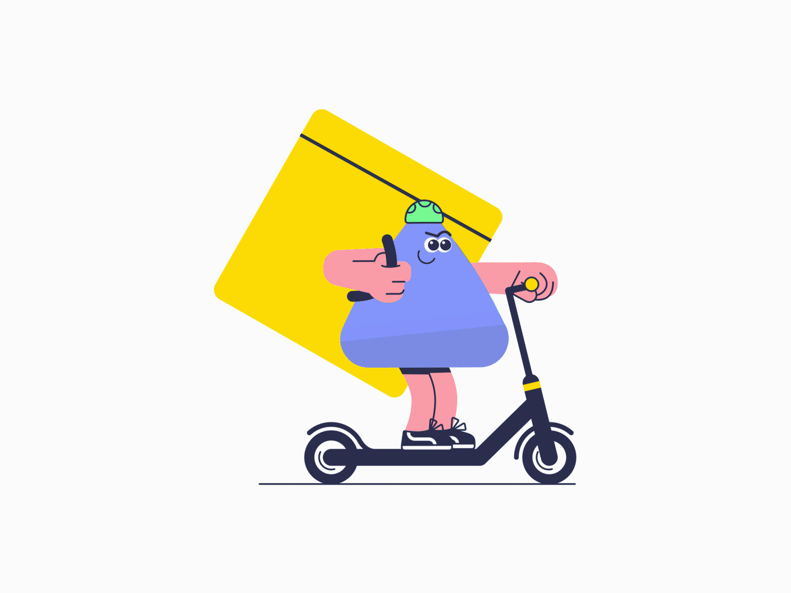 Maikel Rider aftereffects branding character characterperez delivery design design art flat fooddelivery illustration illustrator logo lottie lottiefiles mascot motion motion graphics scooter ui