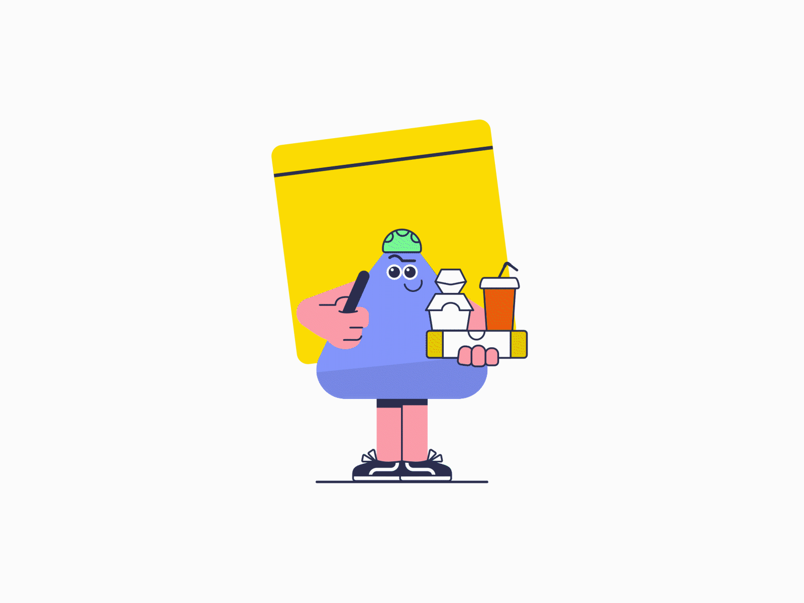 Maikel Rider has arrived aftereffects branding character characterperez delivery design design art flat illustration illustrator logo lottie lottiefiles mascot motion motion graphics ui