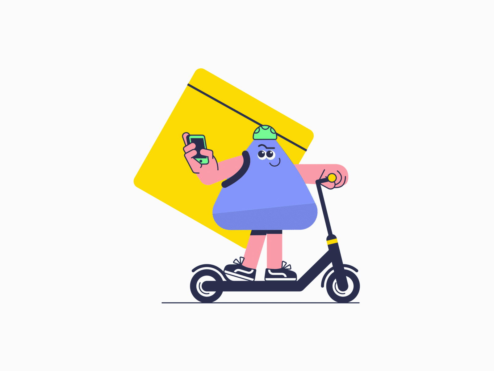 Maikel Rider looking for location aftereffects branding character characterperez delivery design design art flat illustration illustrator logo lottie lottiefiles mascot motion motion graphics ui