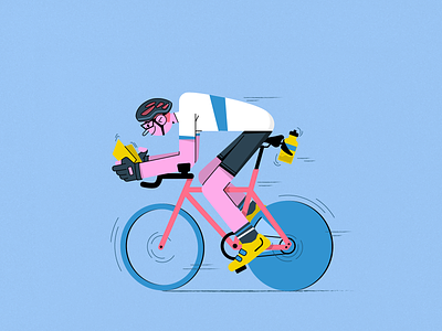 Readhlon book bycicle character characterperez cycling design design art flat funny illustration illustrator reading sport