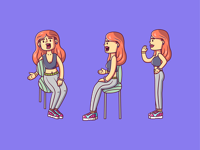 Woman character character design girl illustration vector