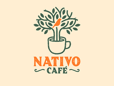 Café Nativo branding coffe design graphic design logo vector