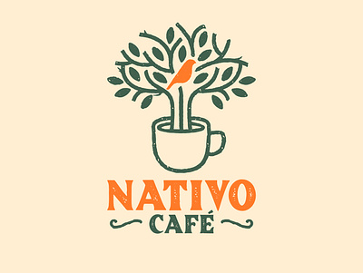 Café Nativo branding coffe design graphic design logo vector