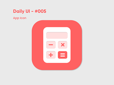 Daily UI - #005 - App Icon app icon calculator dailyui design design ui design ux icon ui ui design