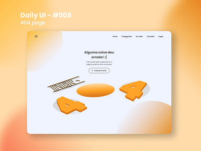 Daily UI - #008 - 404 page