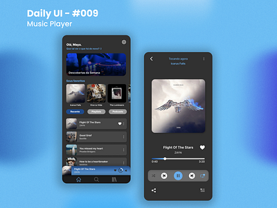 Daily UI - #009 - Music Player dailyui design design ui design ux music player portfolio ui ui design