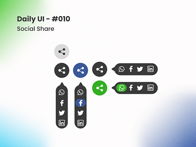 Daily UI - #010 - Social Share