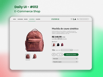 Daily UI - #012 - E-Commerce Shop (Single Item) dailyui design design ui design ux ecommerce shop portfolio ui ui design