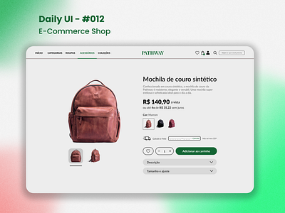 Daily UI - #012 - E-Commerce Shop (Single Item)