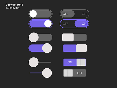 Daily UI - #015 - On/Off Switch