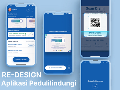 Re-design Aplikasi Pedulilindungi