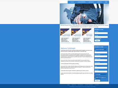 Made this Website a long ago when i was new in web development airfreight css3 forms html css html5 website website builder